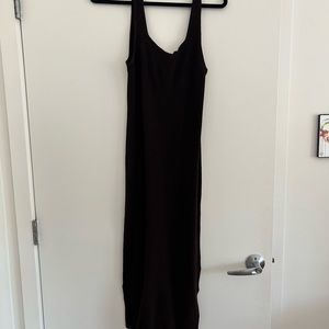 Midi sweater tank top dress